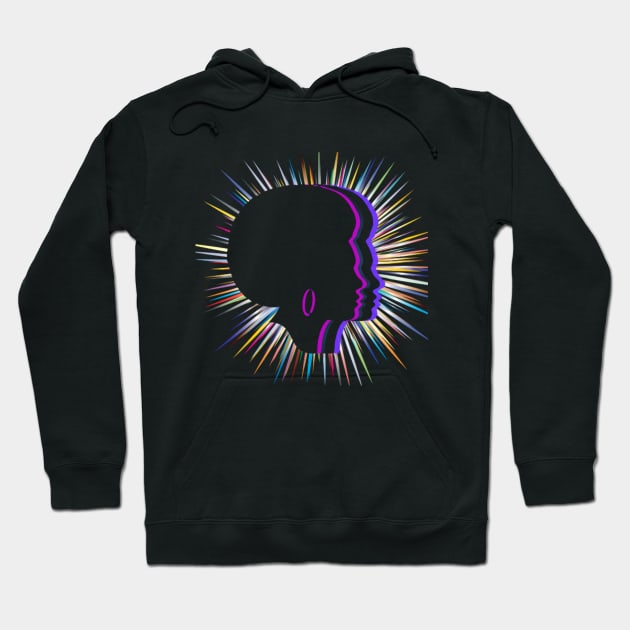 Retro Afro Hoodie by Random Happiness